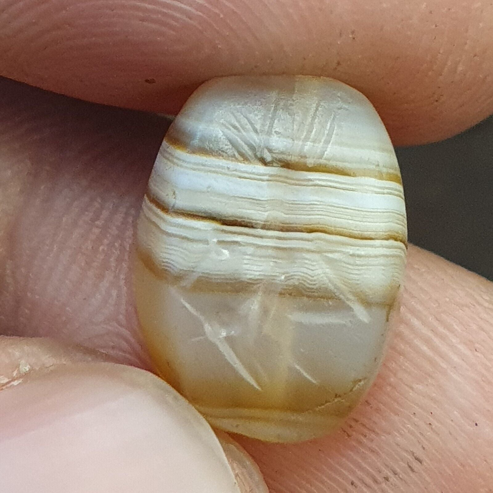 Ancient Achaemenid-Sassanian Persian Agate Pegasus Stamp Seal Very rare