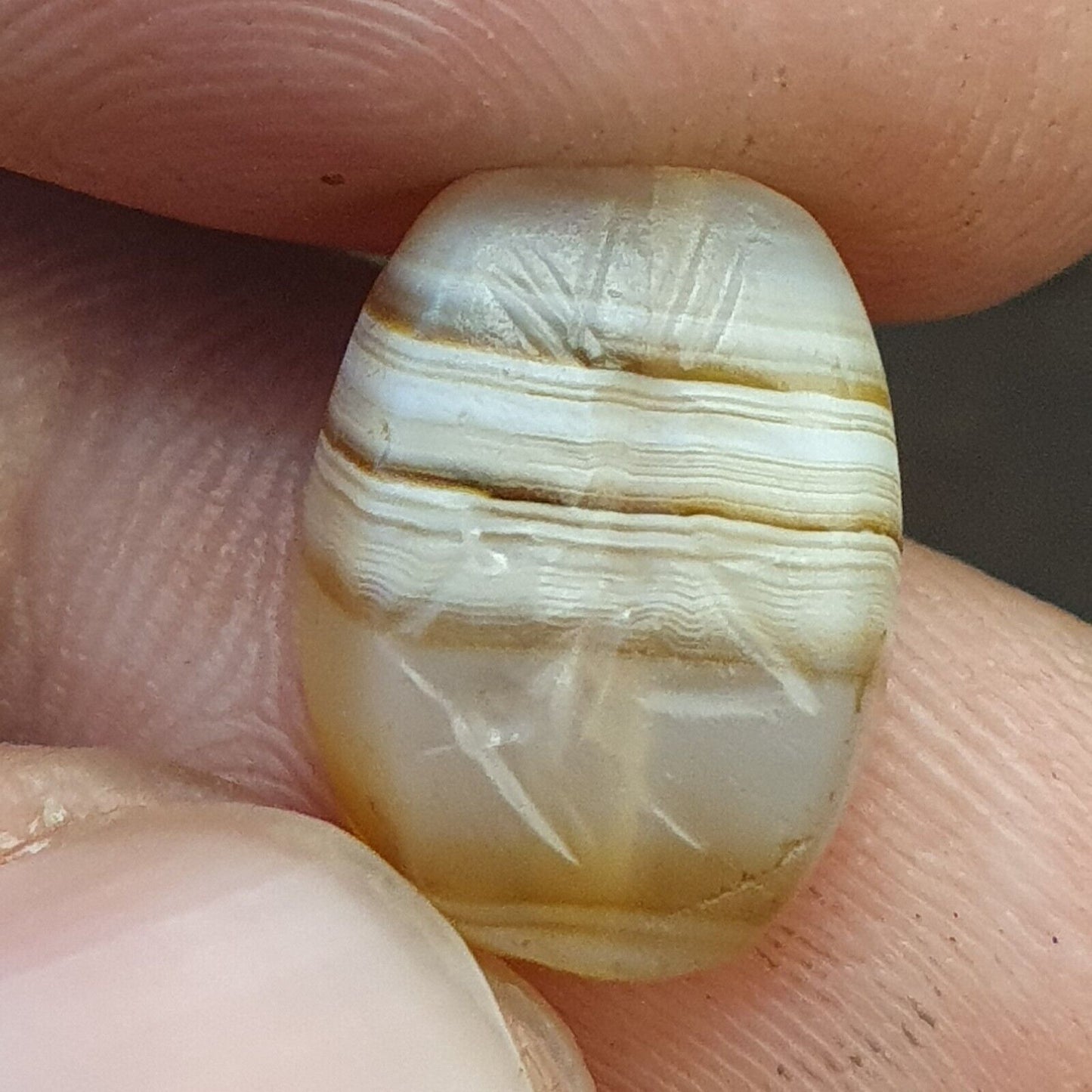 古代阿契美尼德-薩珊王朝波斯瑪瑙飛馬座郵票印章非常罕見