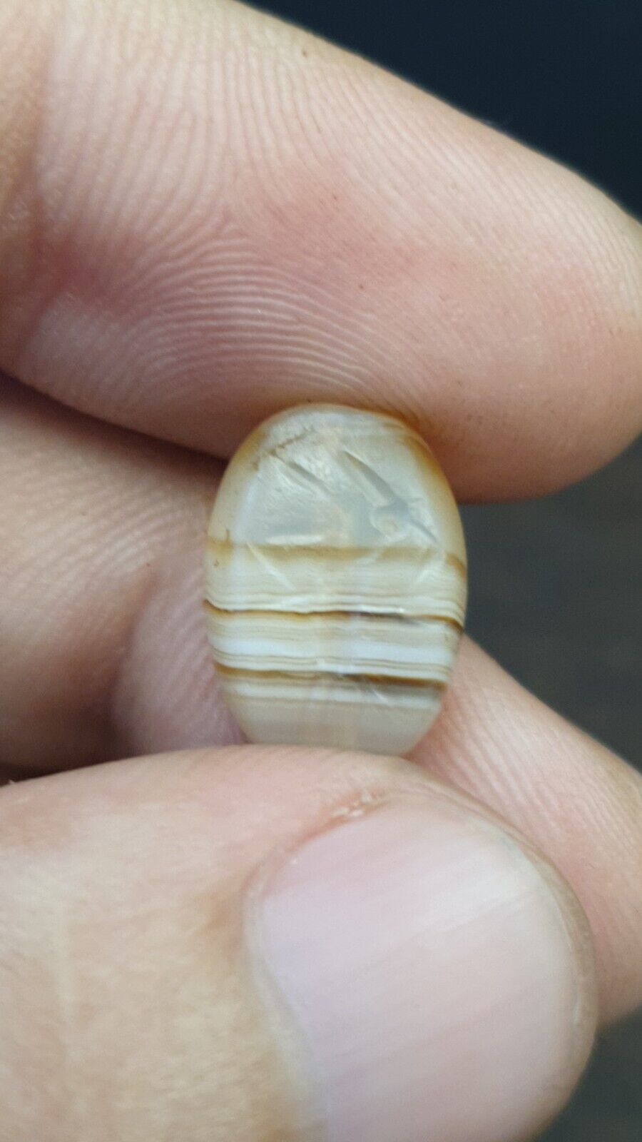 Ancient Achaemenid-Sassanian Persian Agate Pegasus Stamp Seal Very rare