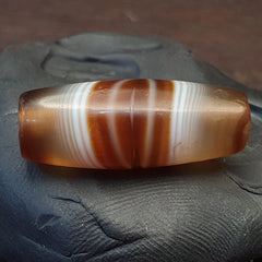 DZI Old Bead Pure Eye India Tibetan Himalaya Amulet Religious Antiquities