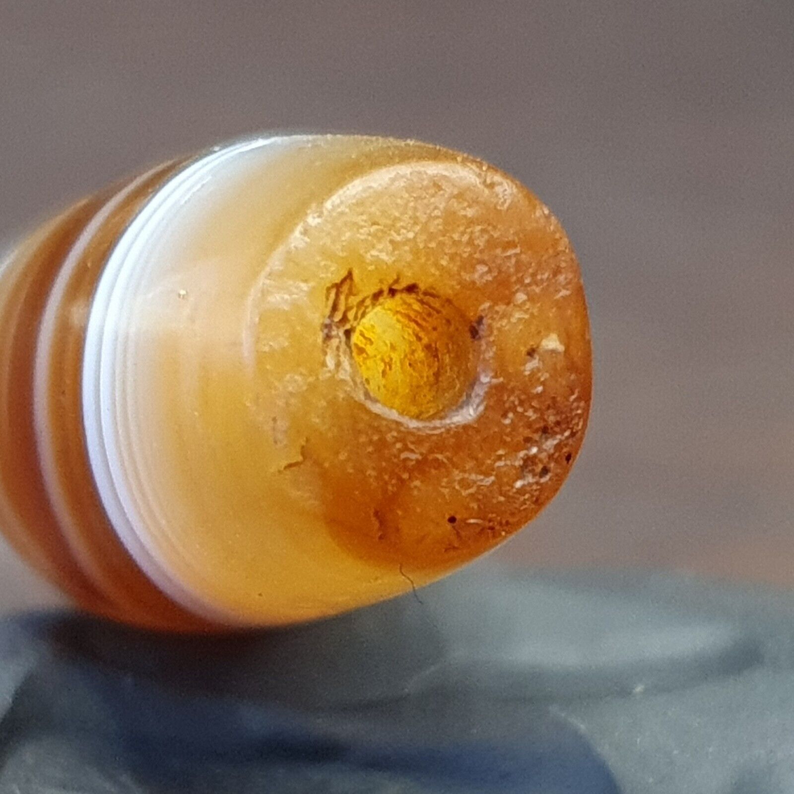 DZI Old Bead Pure Eye India Tibetan Himalaya Amulet Religious Antiquities