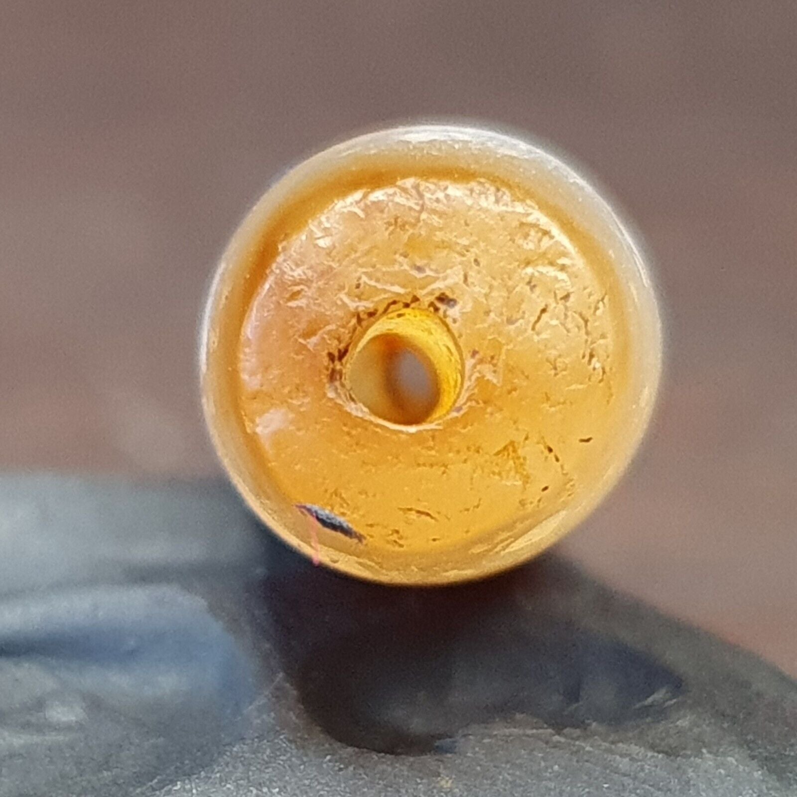 DZI Old Bead Pure Eye India Tibetan Himalaya Amulet Religious Antiquities