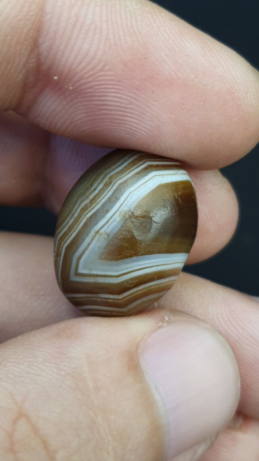 DZI Old Bead Pure Eye Indien Tibetisches Himalaya-Amulett, religiöse Antiquitäten