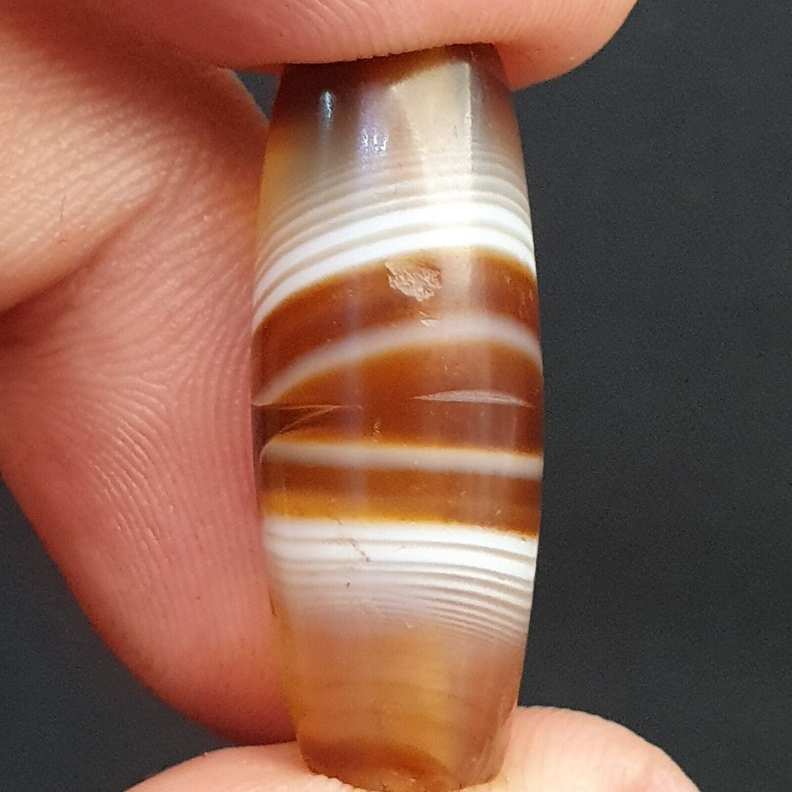 DZI Old Bead Pure Eye India Tibetan Himalaya Amulet Religious Antiquities