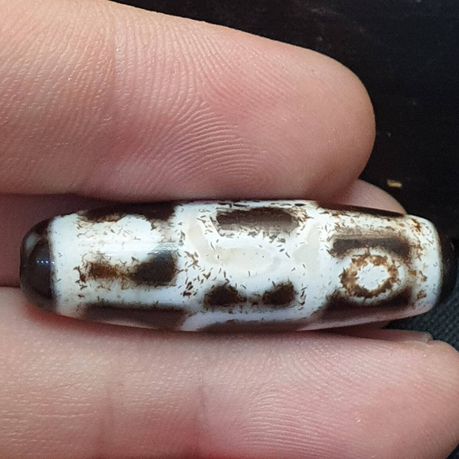 Tibetan Chinese Nepalese Himalayan Agate eyes Bead Dzi Amulet Beads