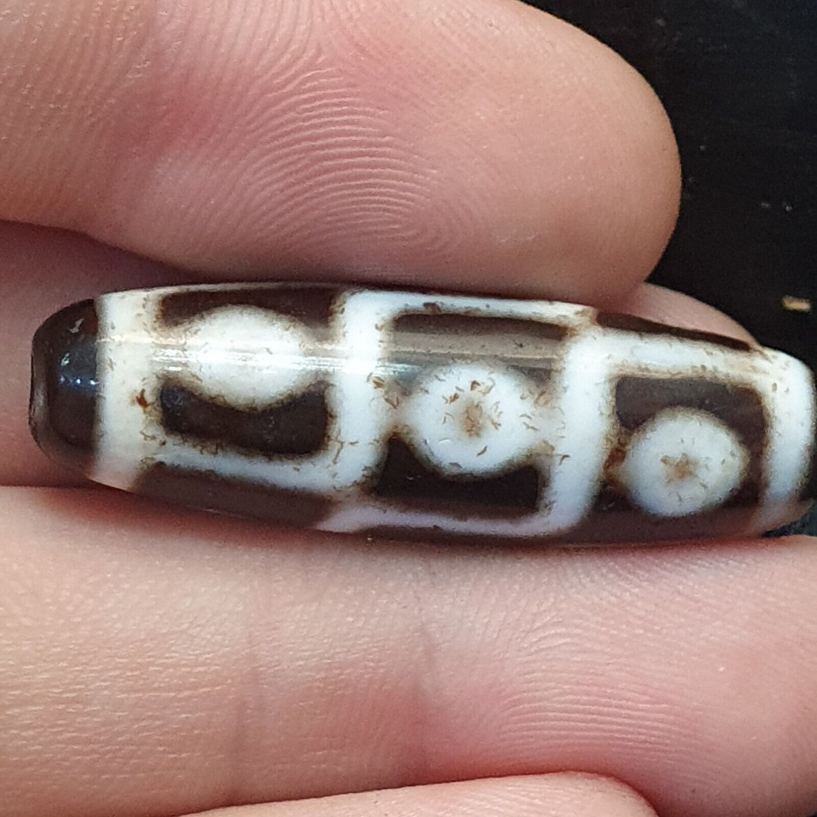 Tibetan Chinese Nepalese Himalayan Agate eyes Bead Dzi Amulet Beads