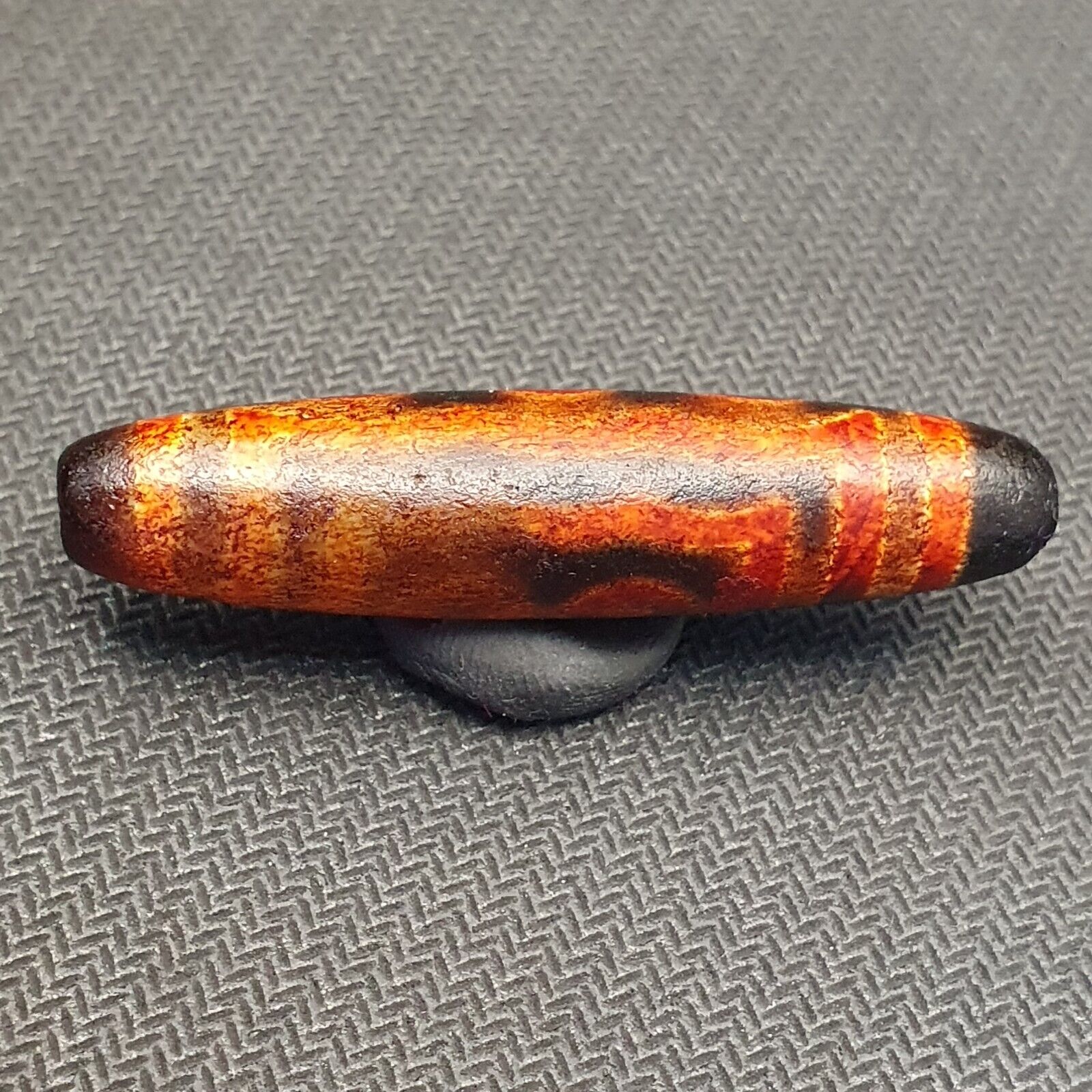 Tibetan 5 eyes dzi bead old amulet pure rare Pattern Tibet SIX eyed gzi pendant