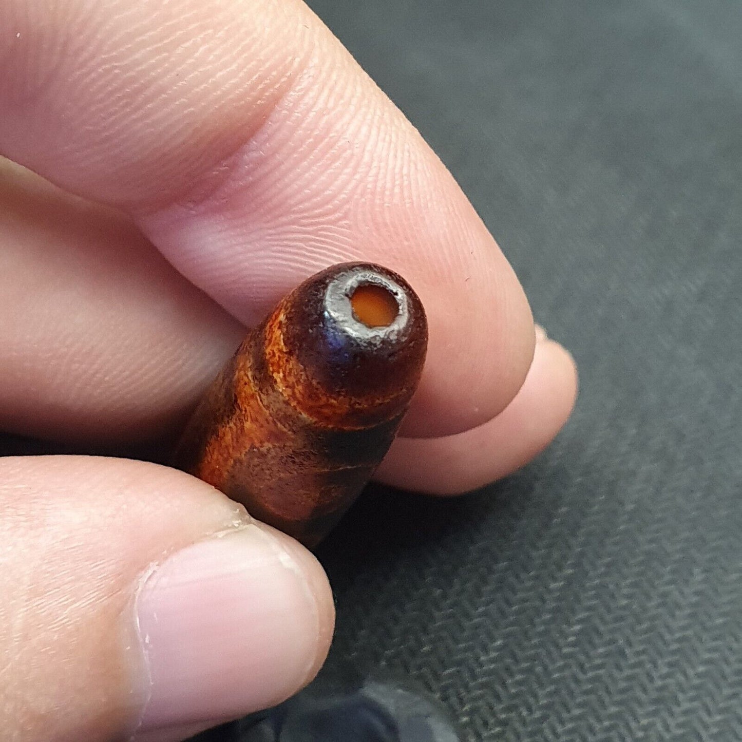 西藏五眼天珠老護身符純稀有圖案西藏六眼天珠吊墜