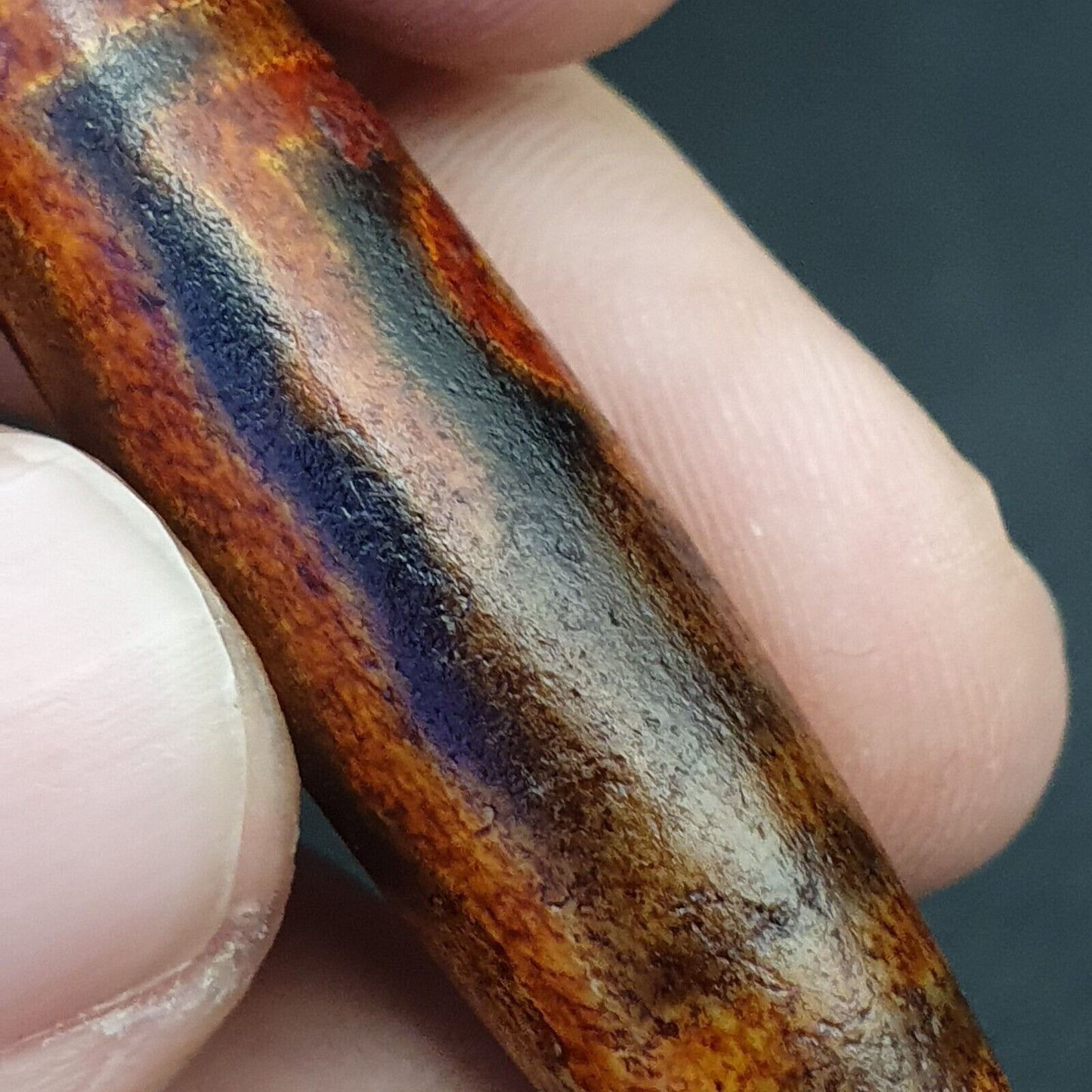 西藏五眼天珠老護身符純稀有圖案西藏六眼天珠吊墜