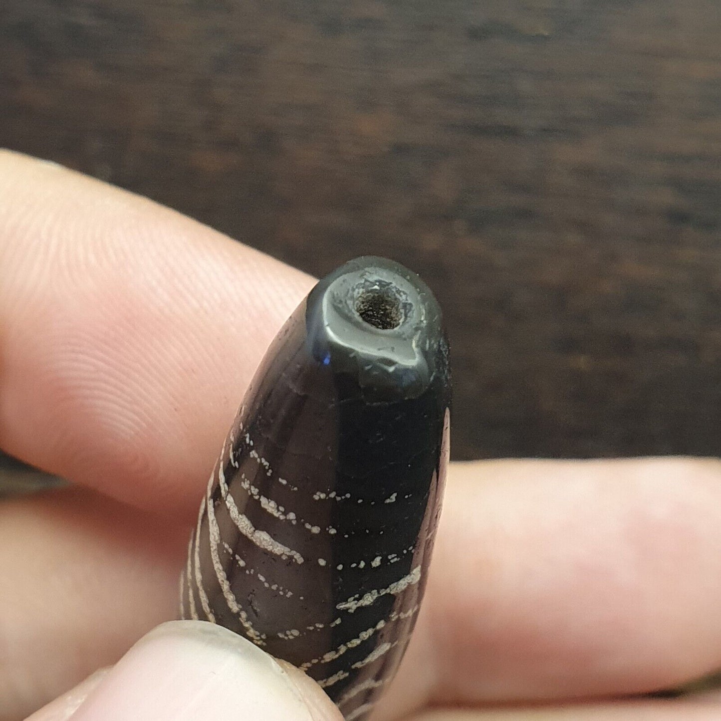 BD ET 26 喜馬拉雅印藏中亞蝕刻瑪瑙珠裝飾珠
