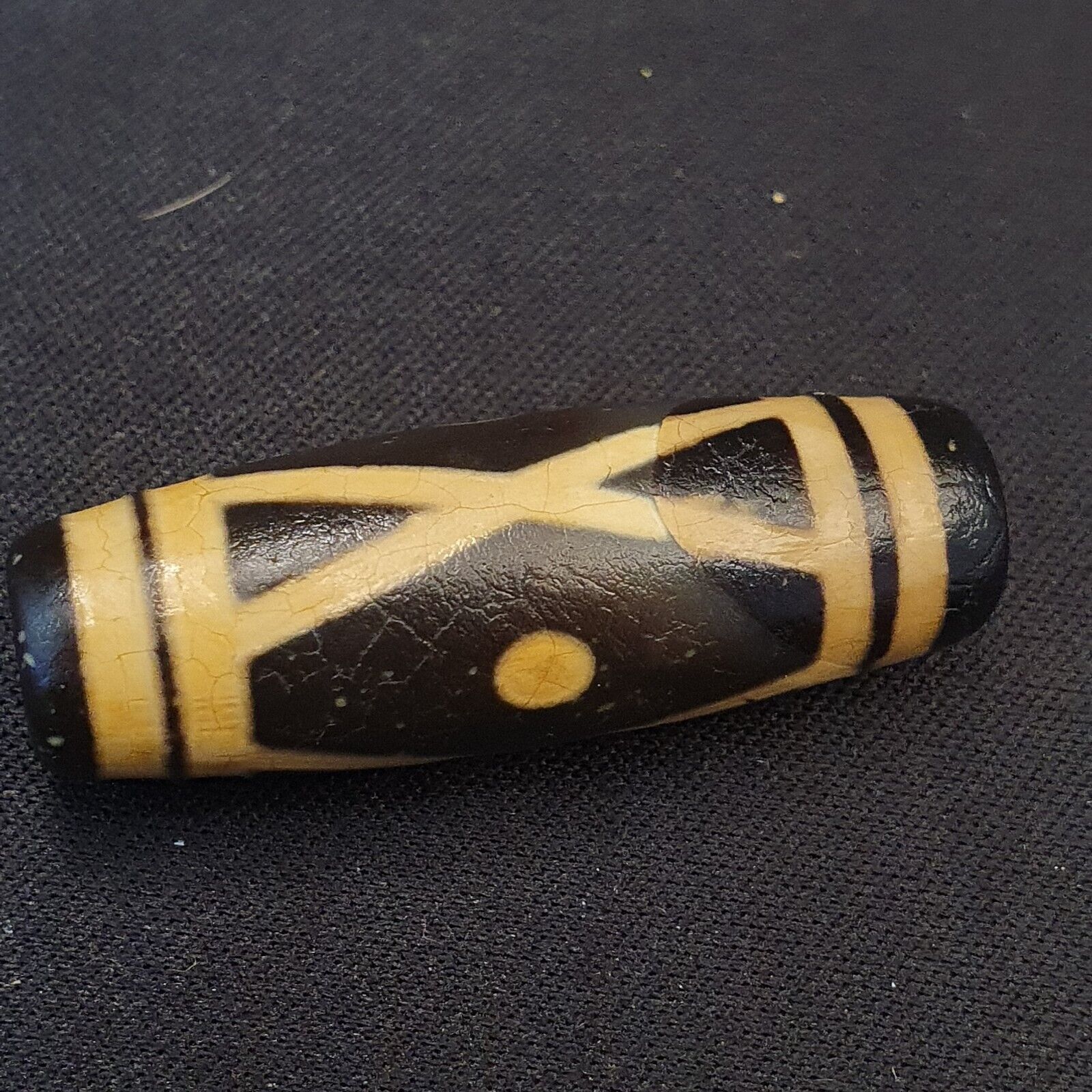 BD #11 HIMALAYAN Indo Tibetan Central Asian Etched Agate beads Antique bead