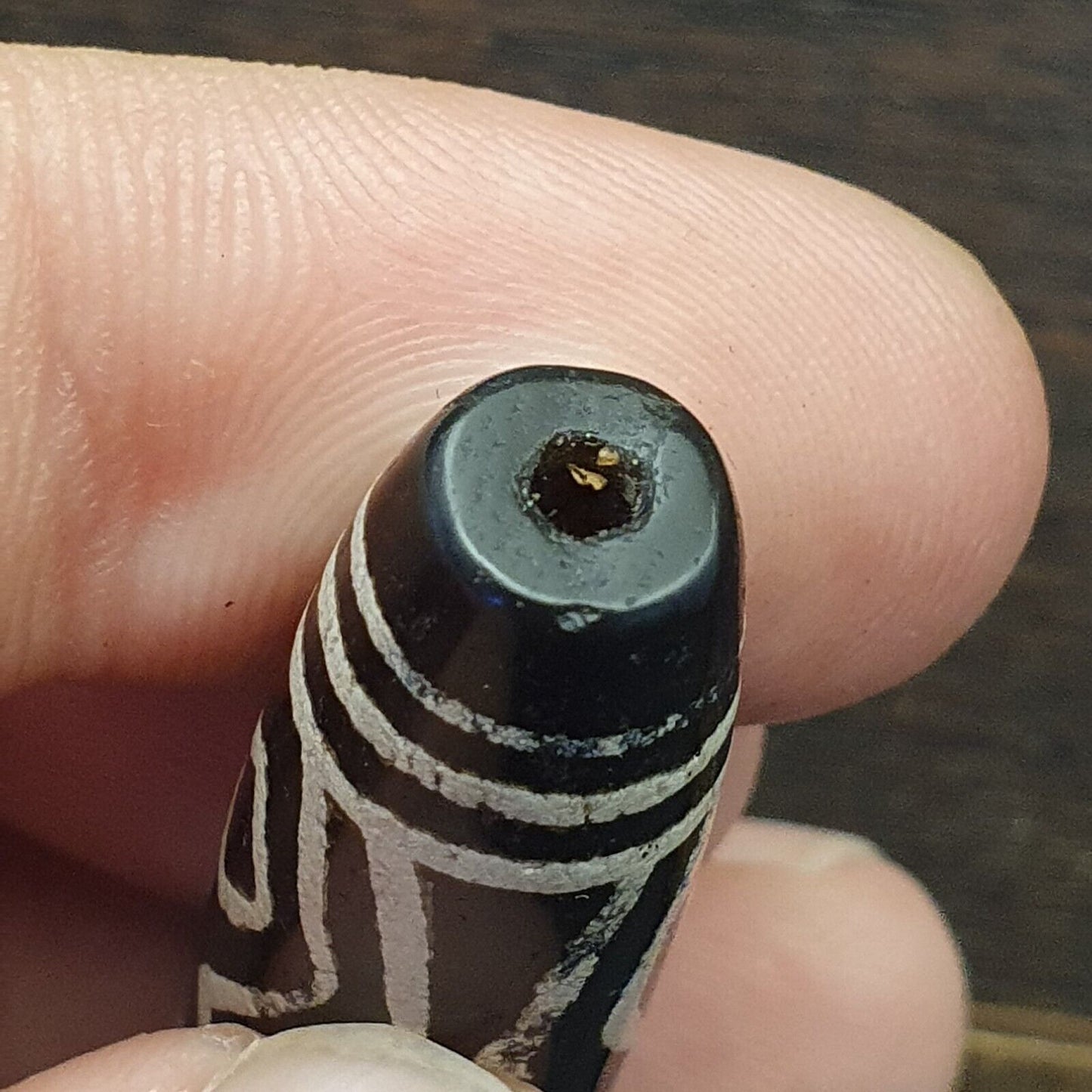 BD ET 27 喜馬拉雅印藏中亞蝕刻瑪瑙珠裝飾珠