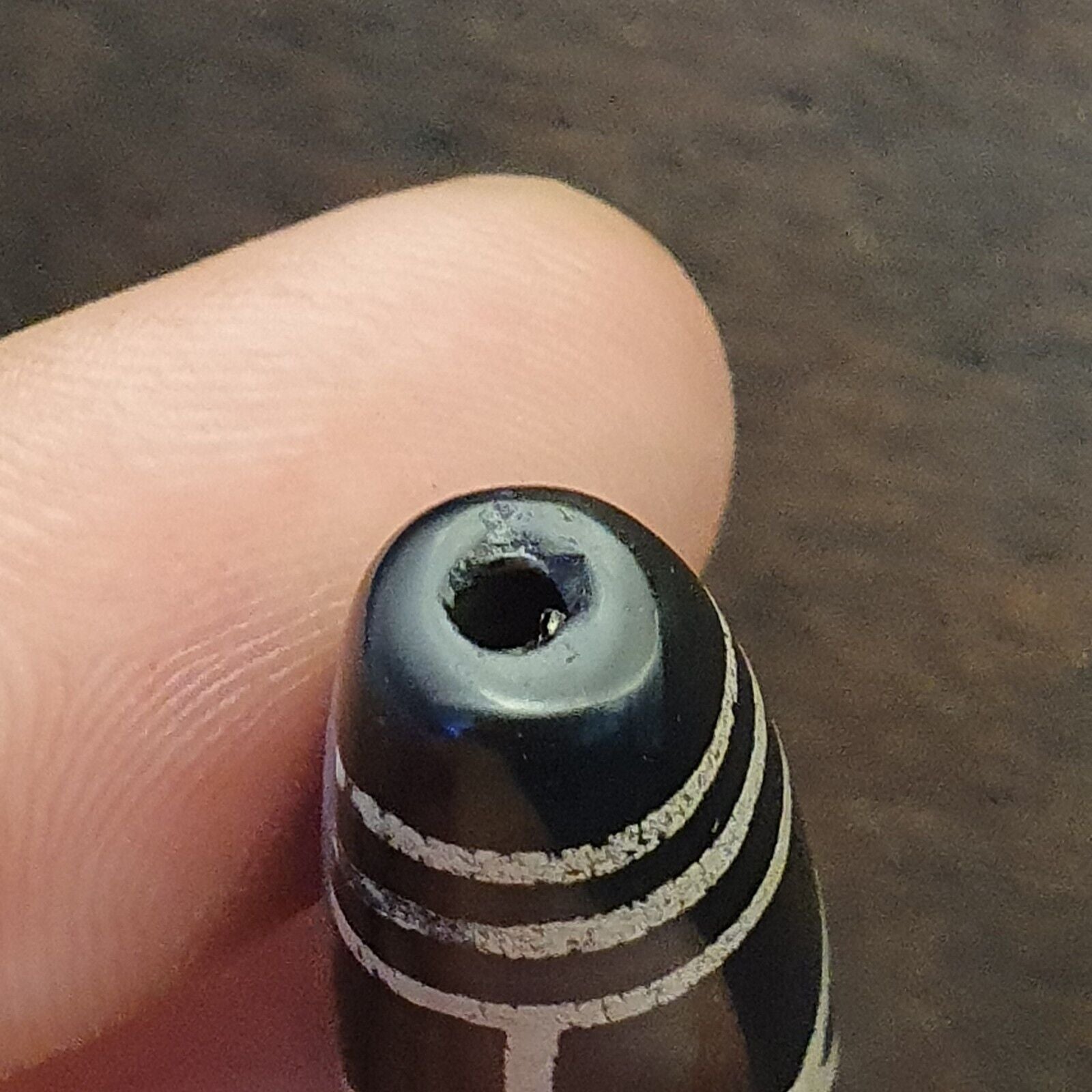 HIMALAYAN Indo Tibetan Central Asian Etched Agate beads Decorated bead BD ET 23