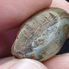 SL014 ancient old Antique Himalayan Indo Tibetan Eye Suleimany Bead