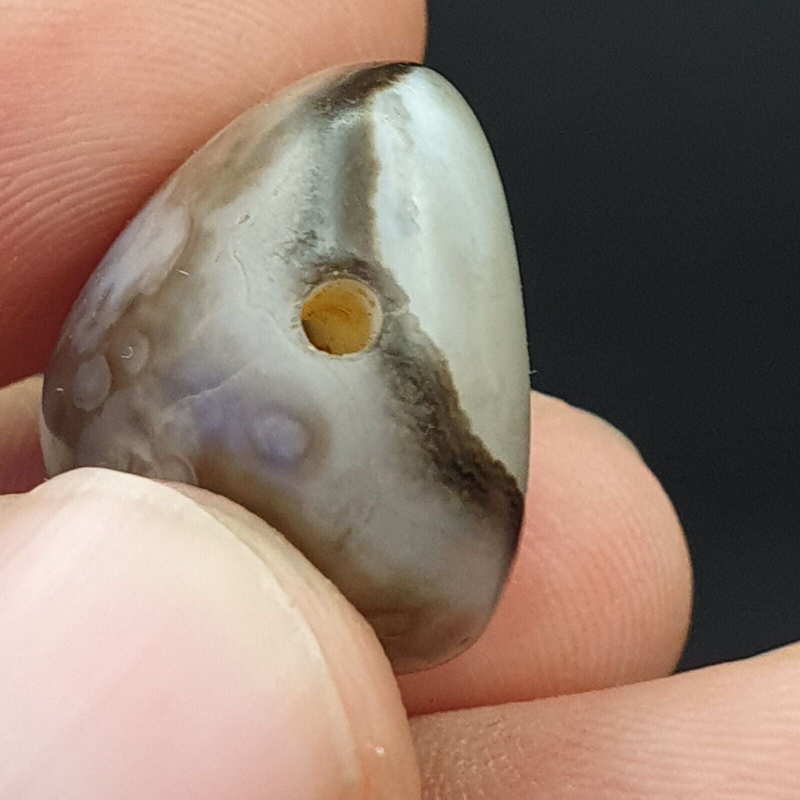 midle eastern old Antique Himalayan Indo Tibetan Eye Suleimany Bead SL010