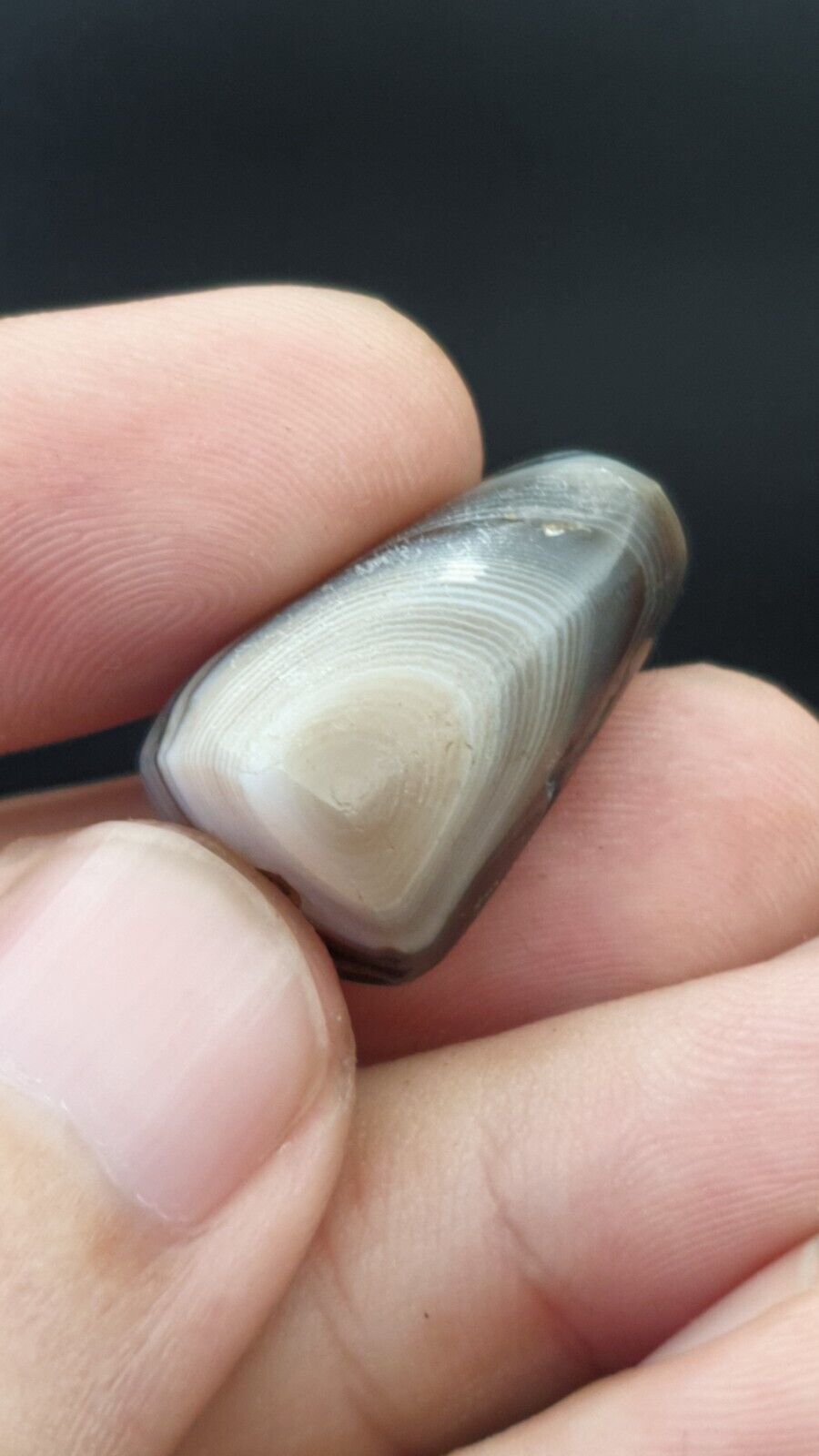 SL011 ancient old Antique Himalayan Indo Tibetan Eye Suleimany Bead
