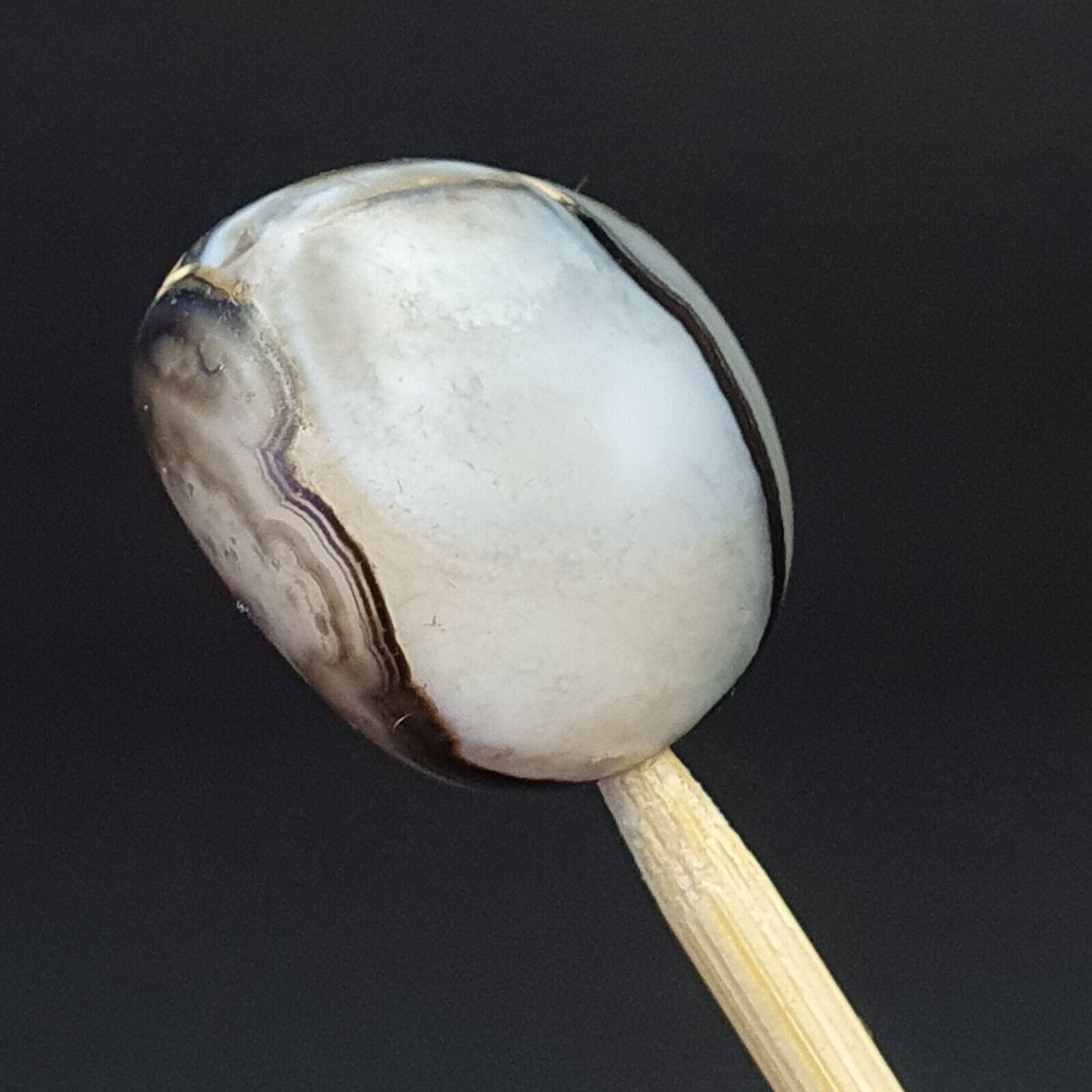 midle eastern old Antique Himalayan Indo Tibetan Eye Suleimany Bead SL010