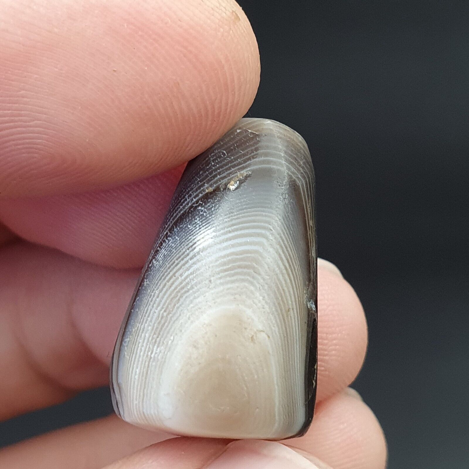 SL011 ancient old Antique Himalayan Indo Tibetan Eye Suleimany Bead