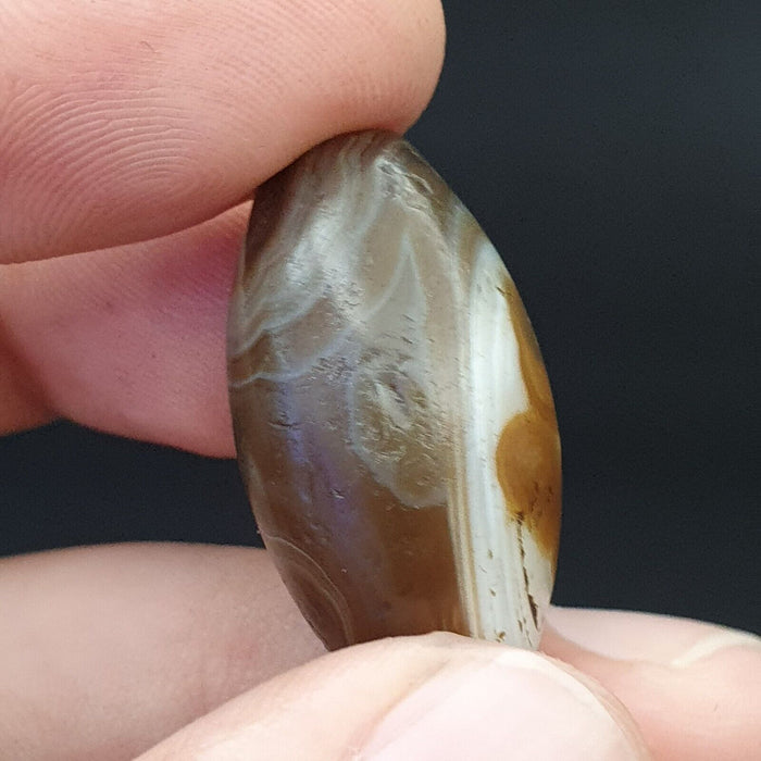 SL03 Wonderfully Old Antique Himalayan Indo Tibetan Eye Suleimany Bead