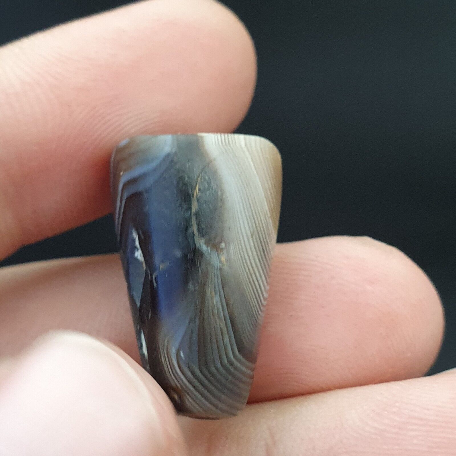 SL011 ancient old Antique Himalayan Indo Tibetan Eye Suleimany Bead