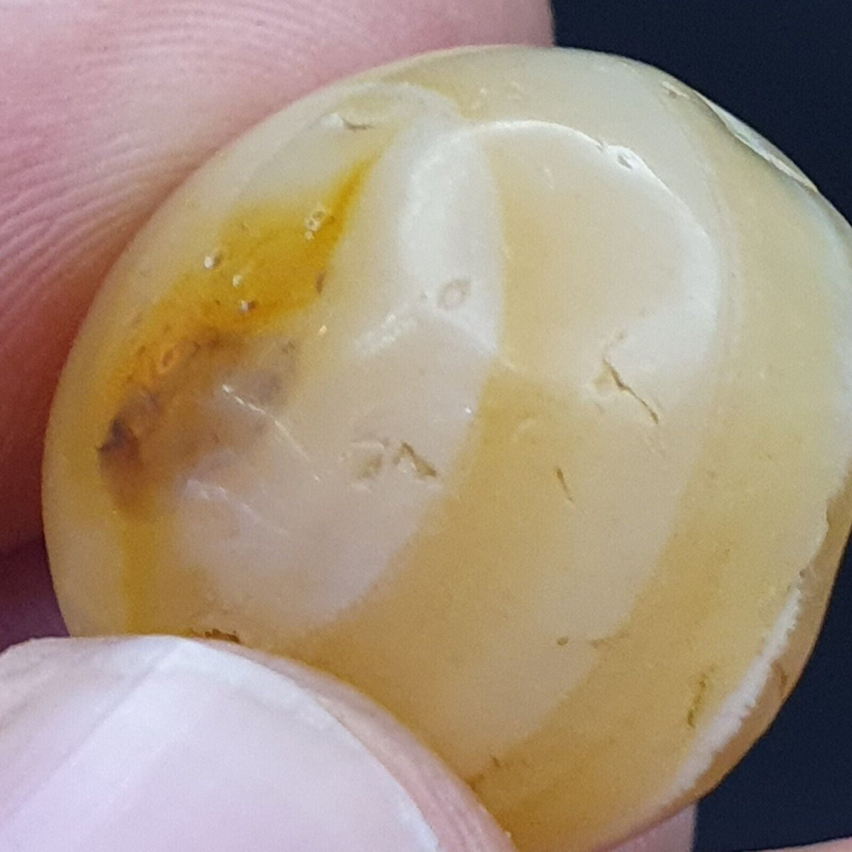 midle eastern old Antique Himalayan Indo Tibetan Eye Suleimany Bead SL012