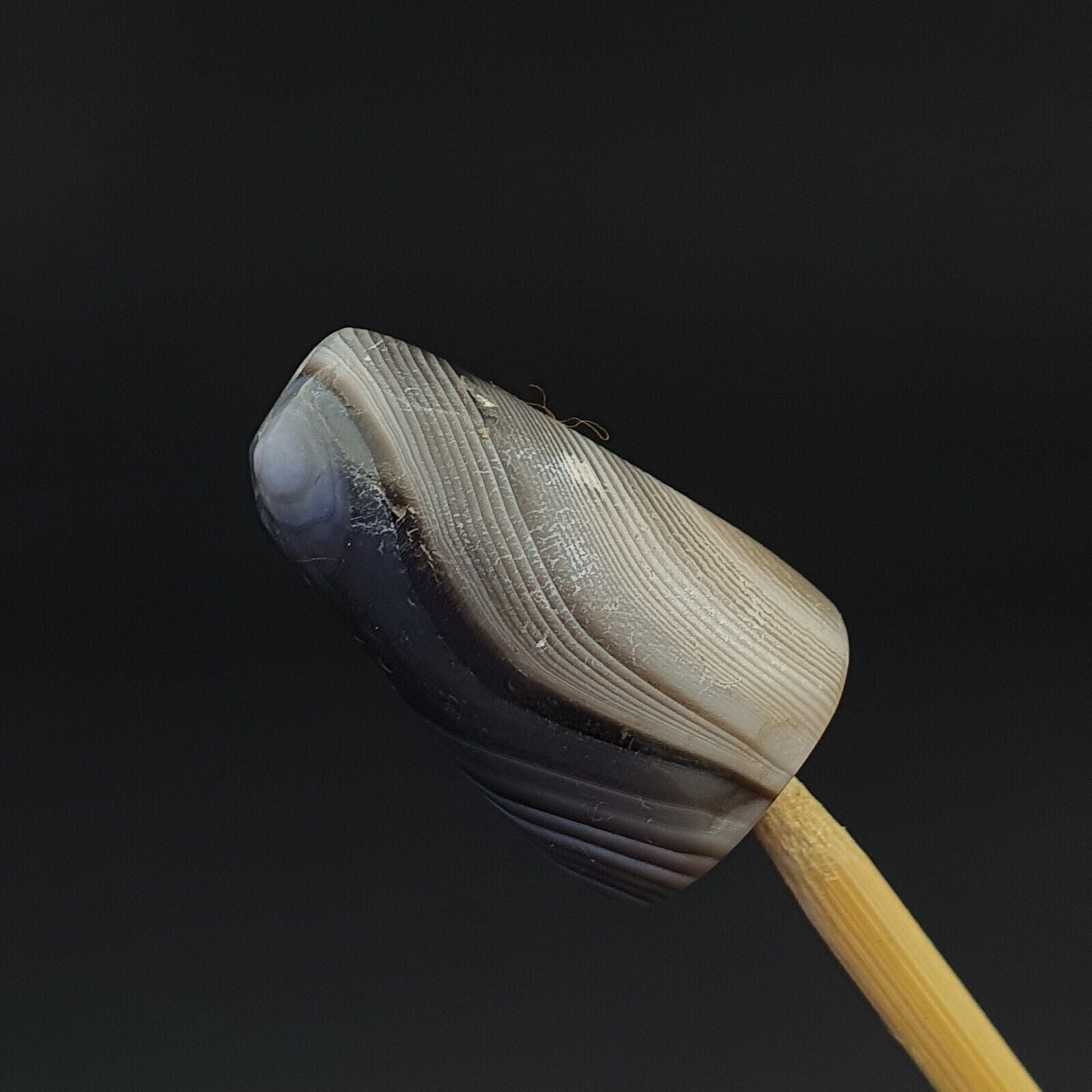 SL011 ancient old Antique Himalayan Indo Tibetan Eye Suleimany Bead