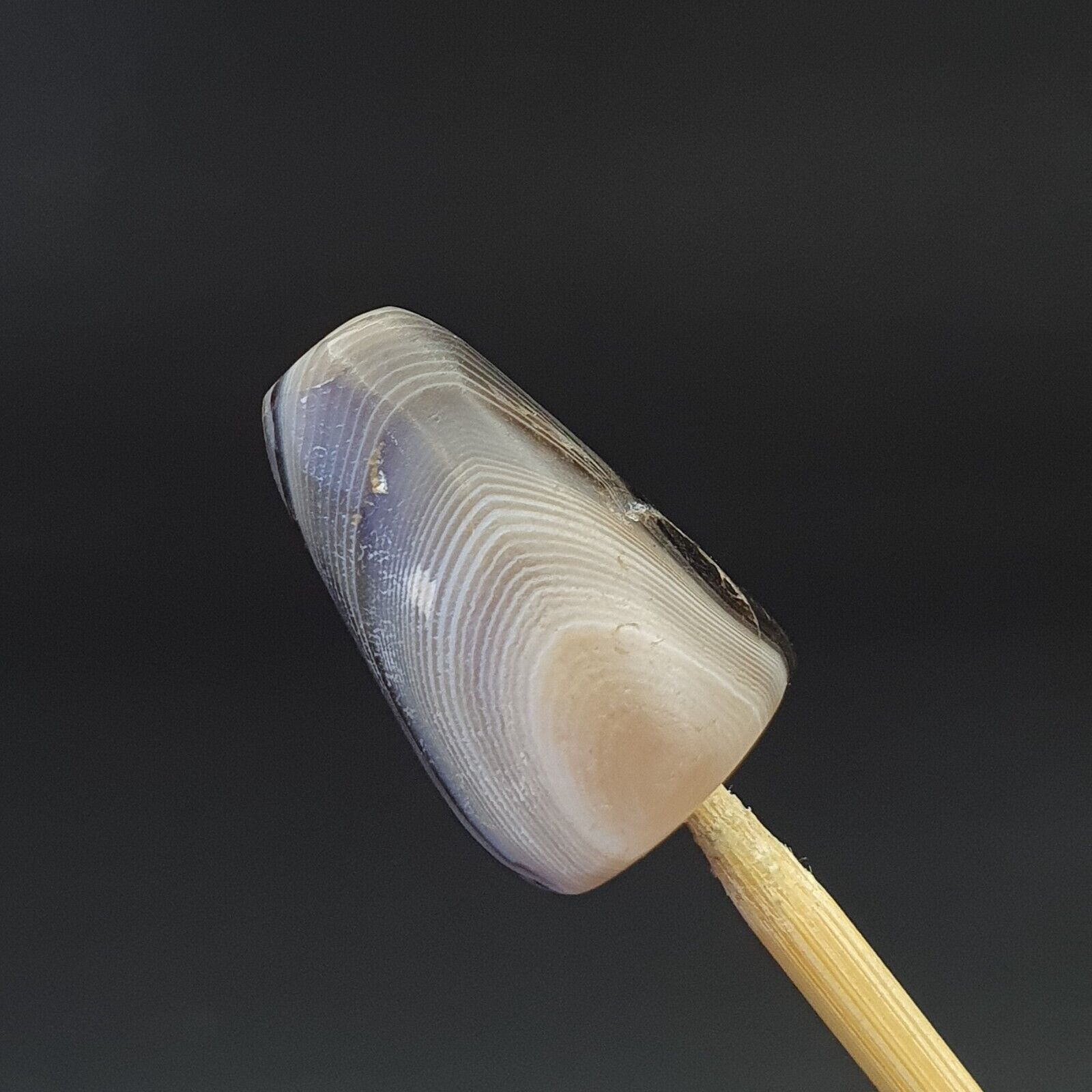 SL011 ancient old Antique Himalayan Indo Tibetan Eye Suleimany Bead