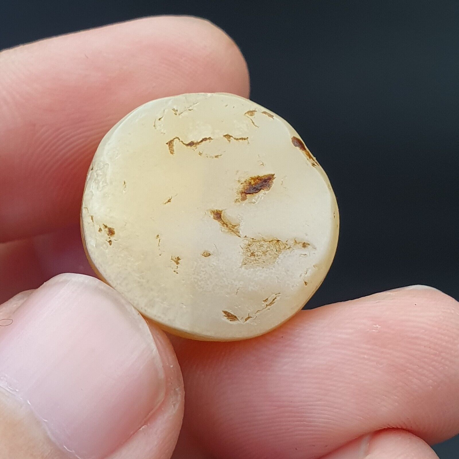 midle eastern old Antique Himalayan Indo Tibetan Eye Suleimany Bead SL012