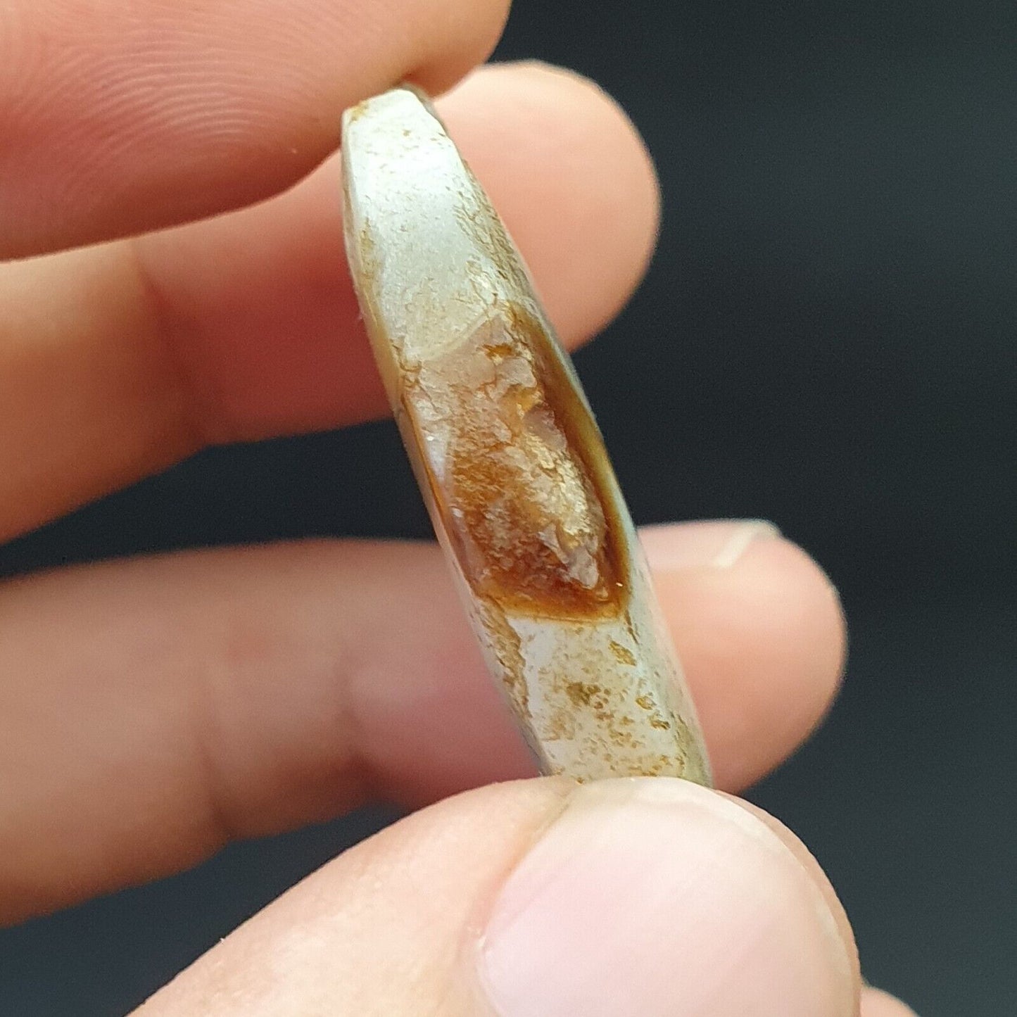 中東老古董喜馬拉雅印度藏眼蘇萊曼珠 SL013