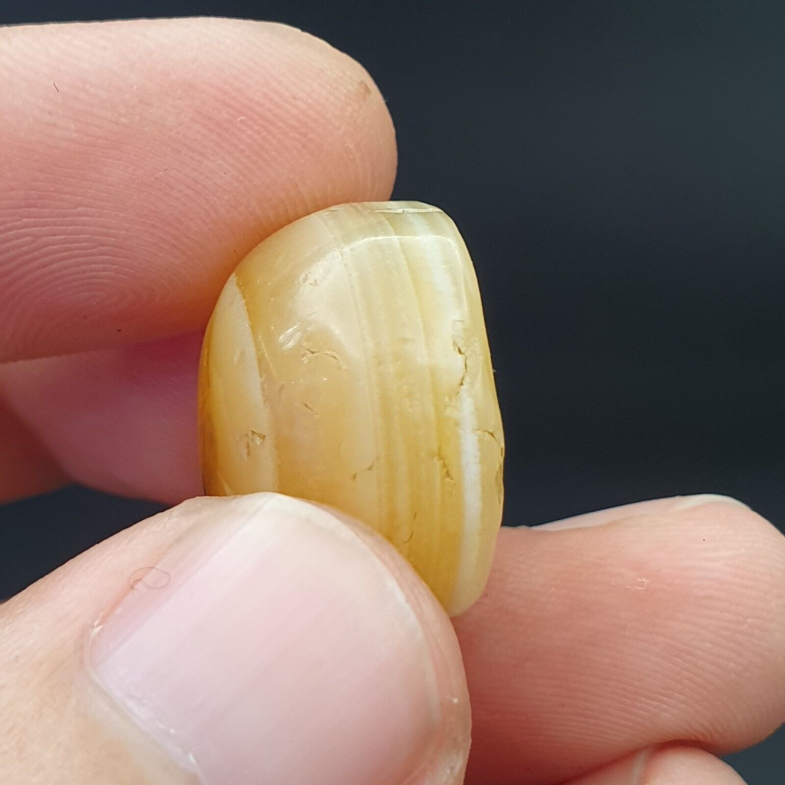 midle eastern old Antique Himalayan Indo Tibetan Eye Suleimany Bead SL012