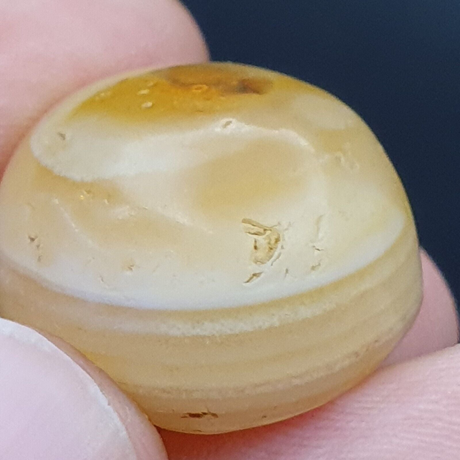 midle eastern old Antique Himalayan Indo Tibetan Eye Suleimany Bead SL012