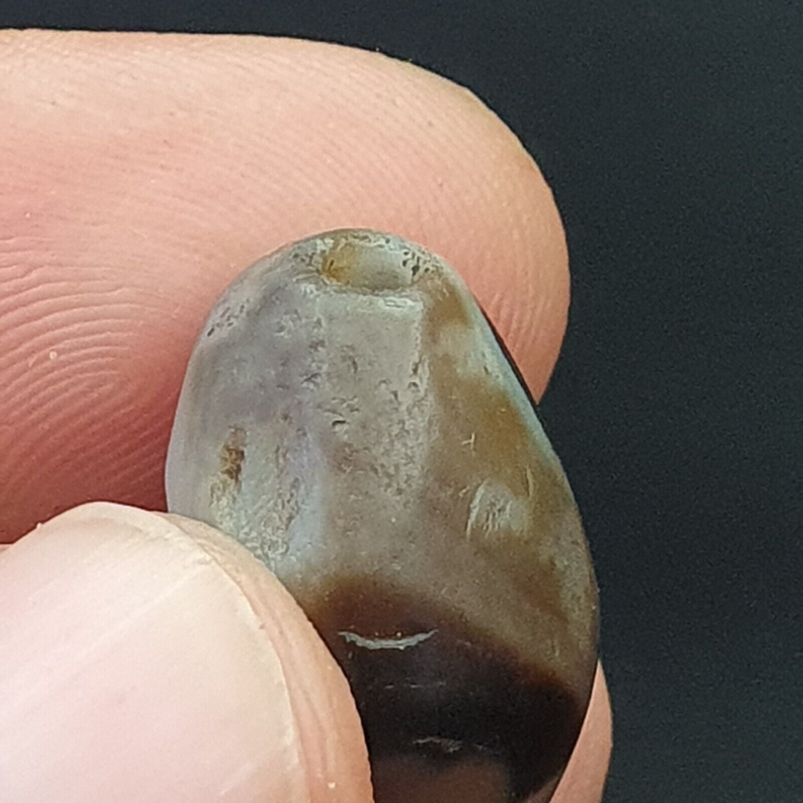 Wonderfully old Antique Himalayan Indo Tibetan Eye Suleimany Bead SL01