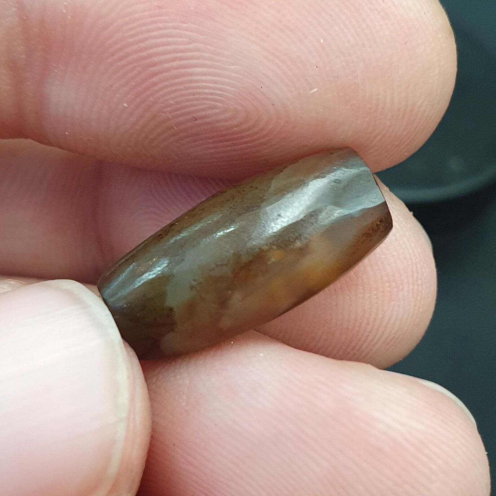 LOT  6 Middle eastern Agate old Antique Yemeni Agate Soleimani Beads SL025