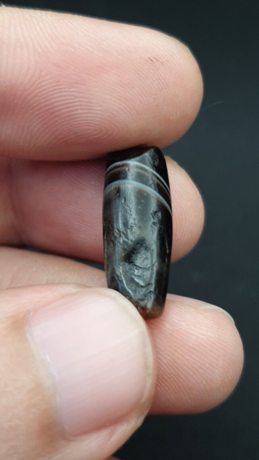 Midle eastern Agate old Antique Yemeni Agate Soleimani Bead SL022