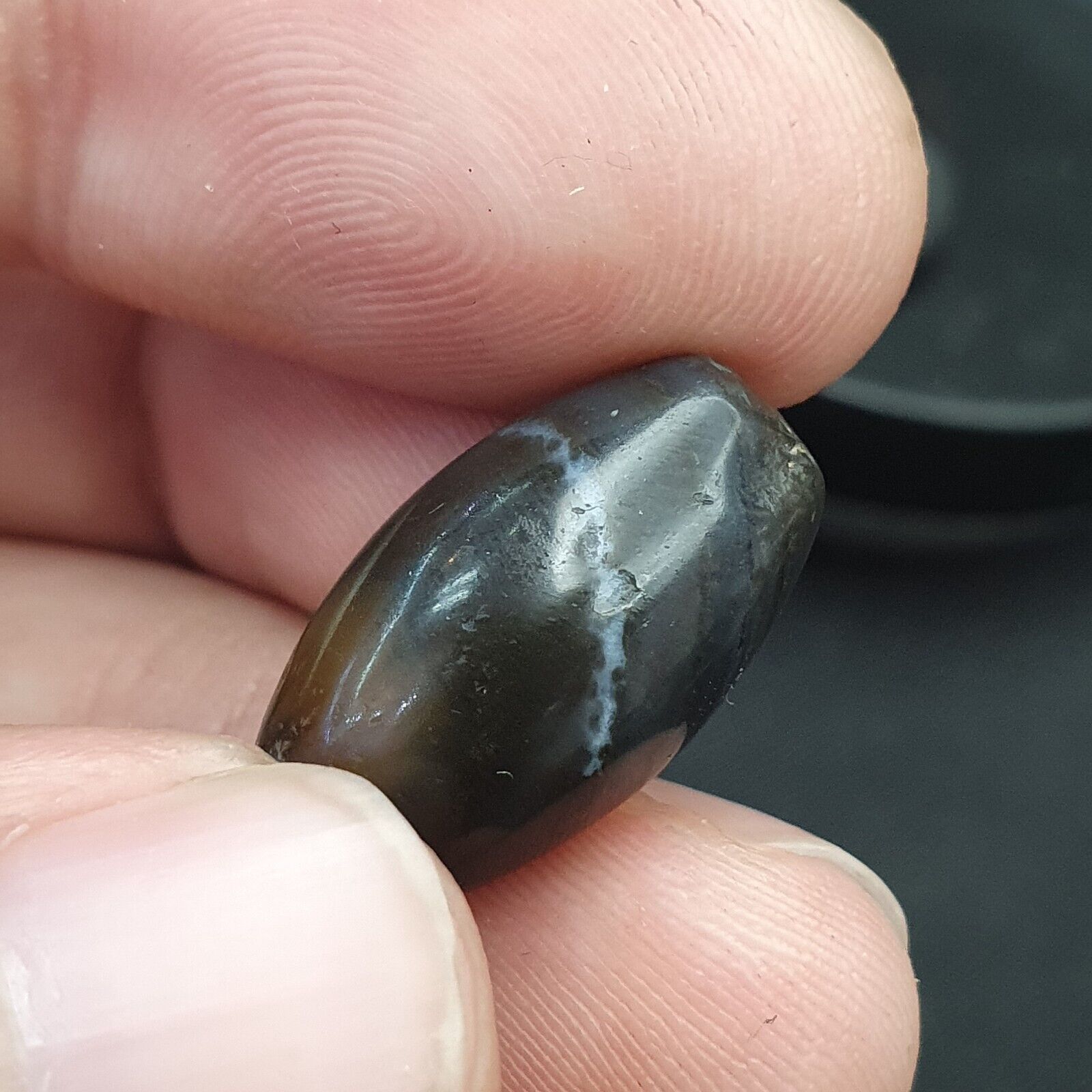 LOT  6 Middle eastern Agate old Antique Yemeni Agate Soleimani Beads SL025