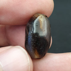 Antique Ancient Old Himalayan Soleimani Agate Bead Black and White  SL023
