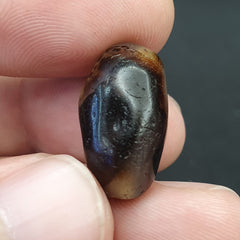 Antique Ancient Old Himalayan Soleimani Agate Bead Black and White  SL023