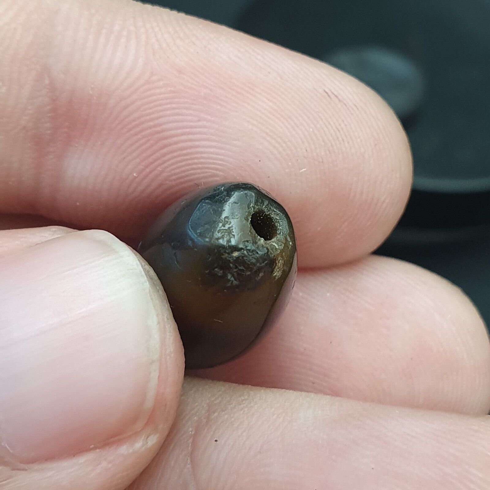 LOT  6 Middle eastern Agate old Antique Yemeni Agate Soleimani Beads SL025