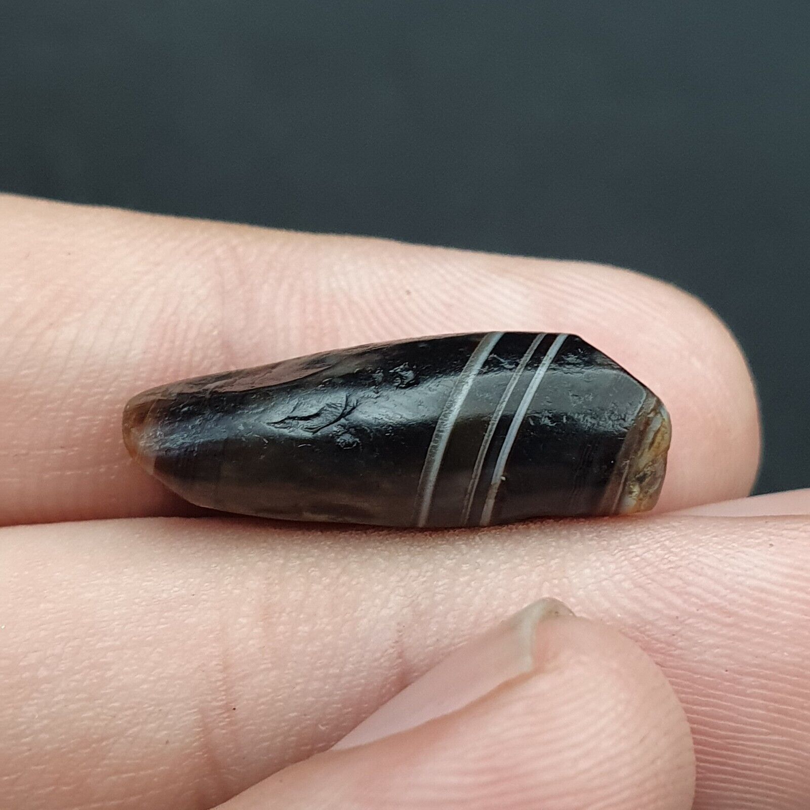 Midle eastern Agate old Antique Yemeni Agate Soleimani Bead SL022