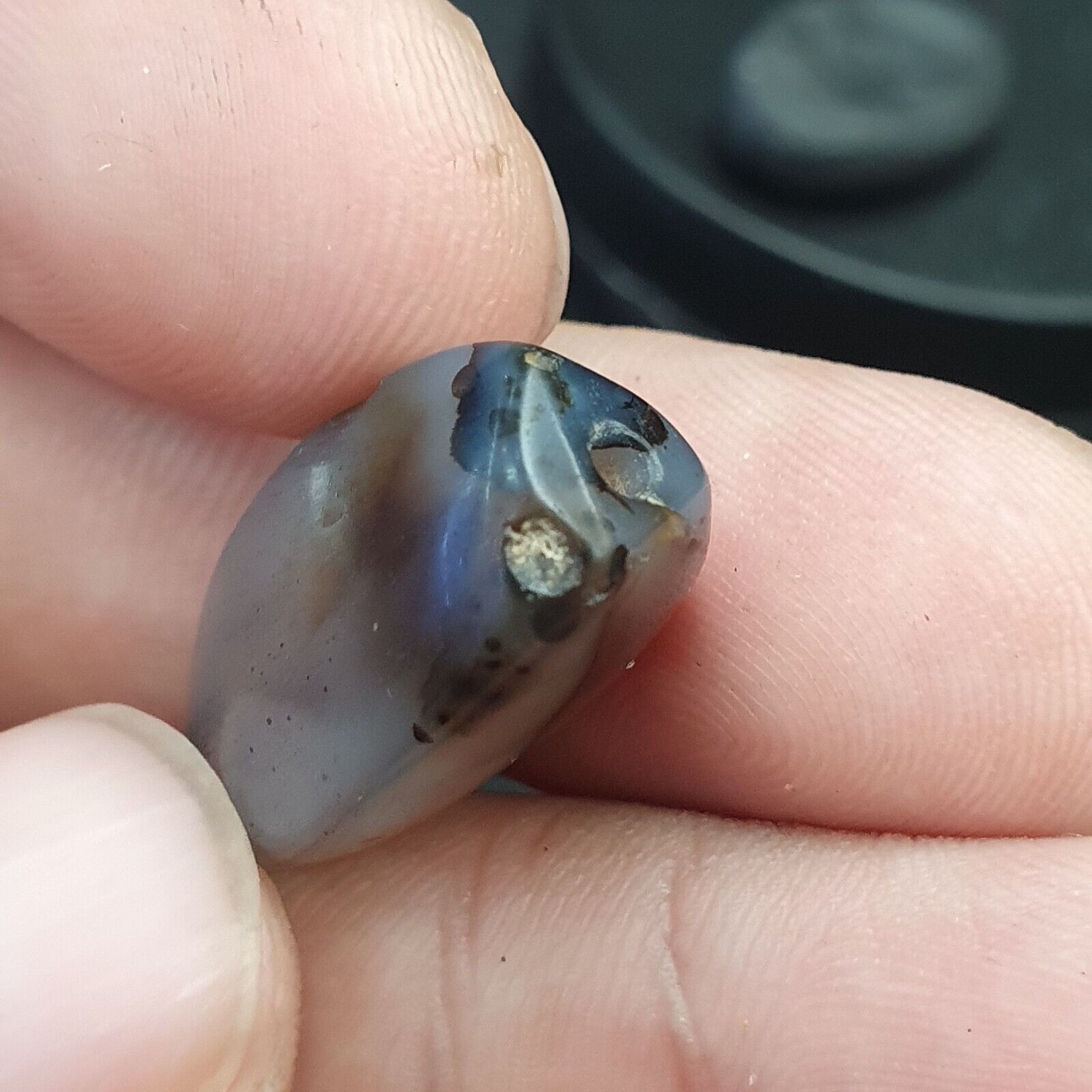 LOT  6 Middle eastern Agate old Antique Yemeni Agate Soleimani Beads SL025