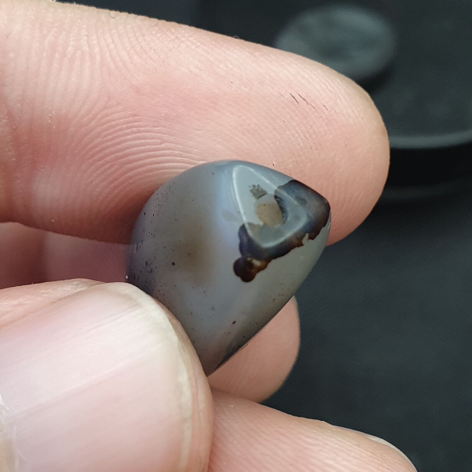 LOT  6 Middle eastern Agate old Antique Yemeni Agate Soleimani Beads SL025