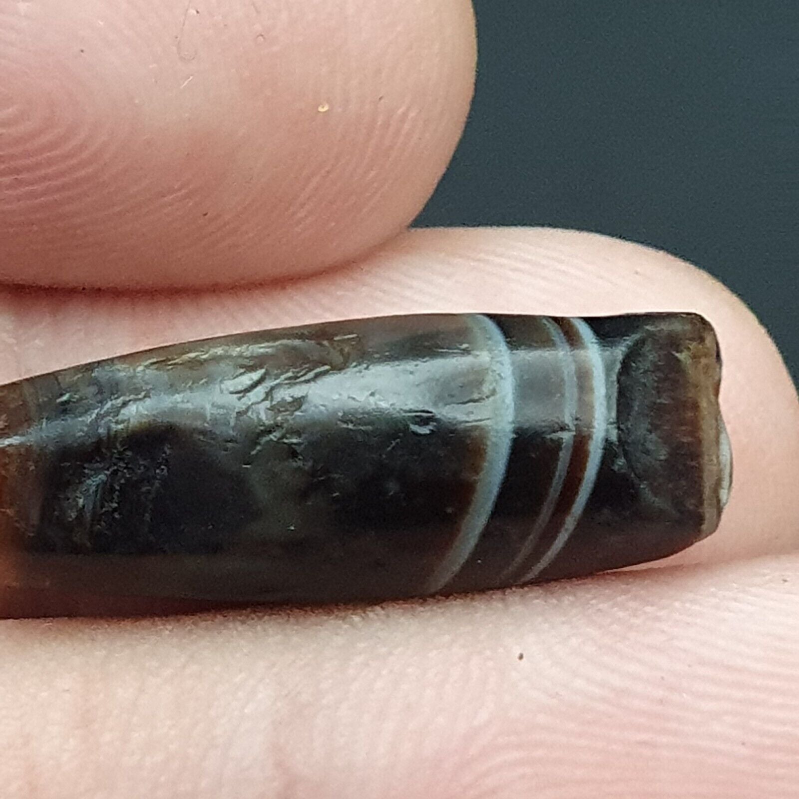 Midle eastern Agate old Antique Yemeni Agate Soleimani Bead SL022