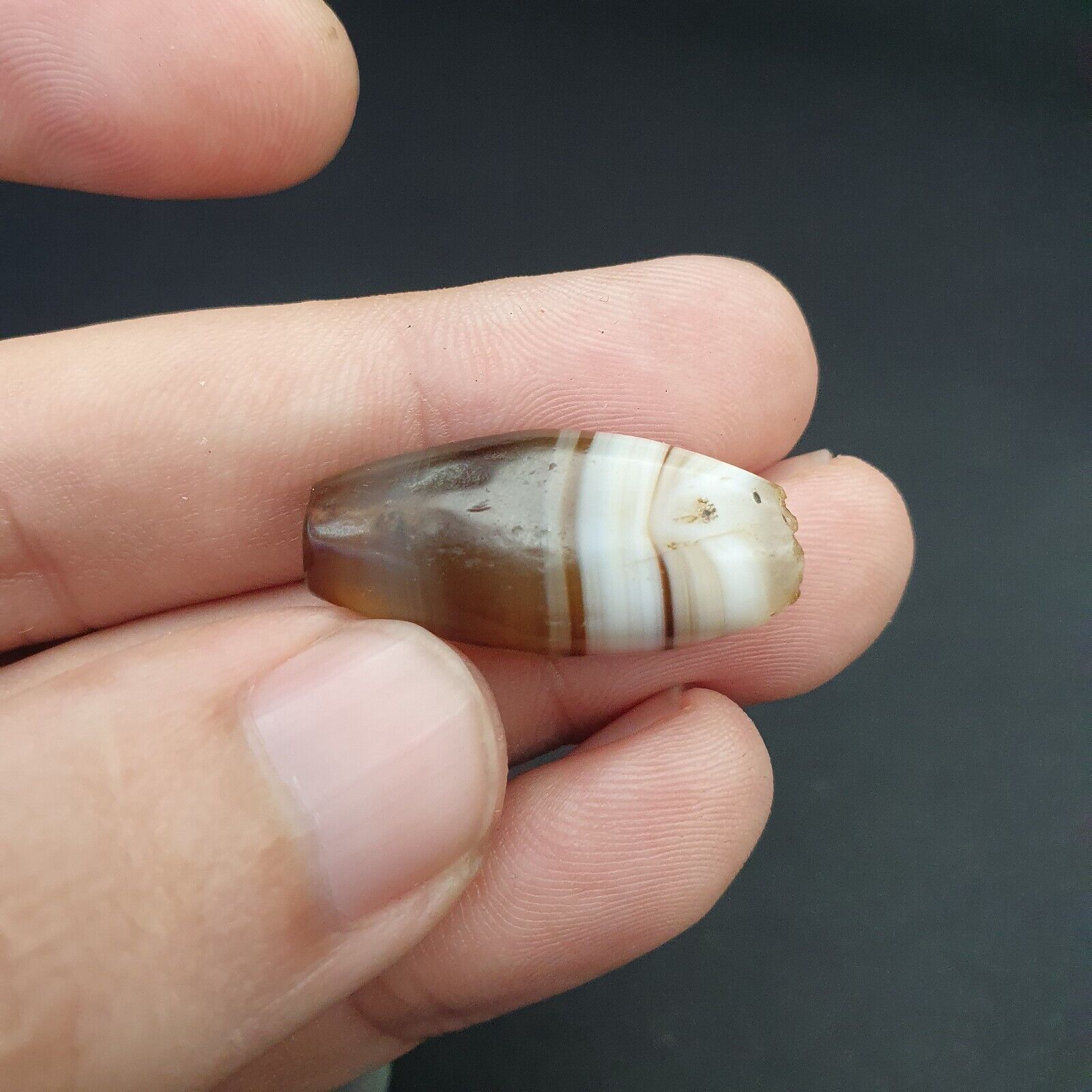 Midle eastern Agate old Antique Yemeni Agate Soleimani Bead SL020