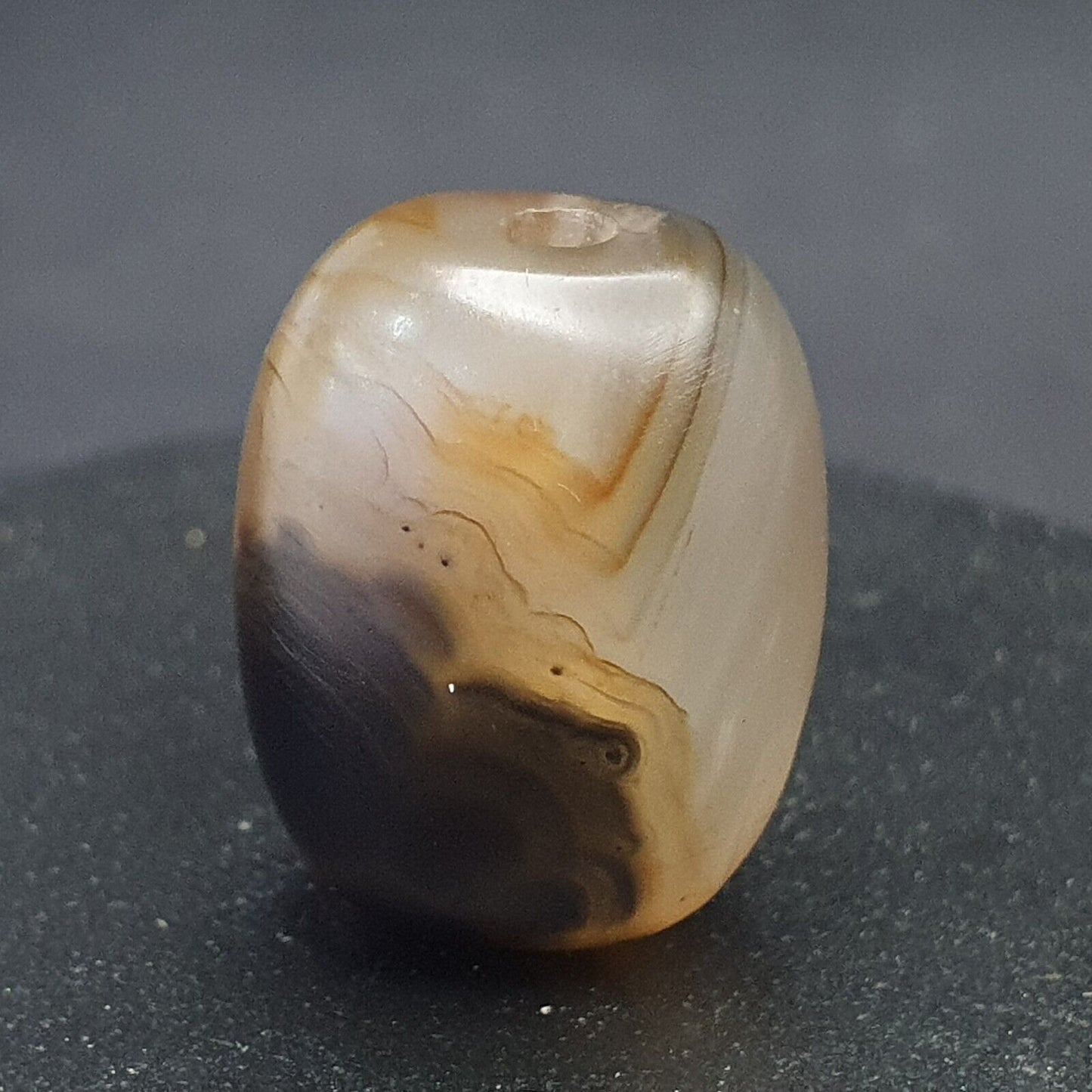 Antike alte alte Himalaya-Soleimani-Achatperle SL018