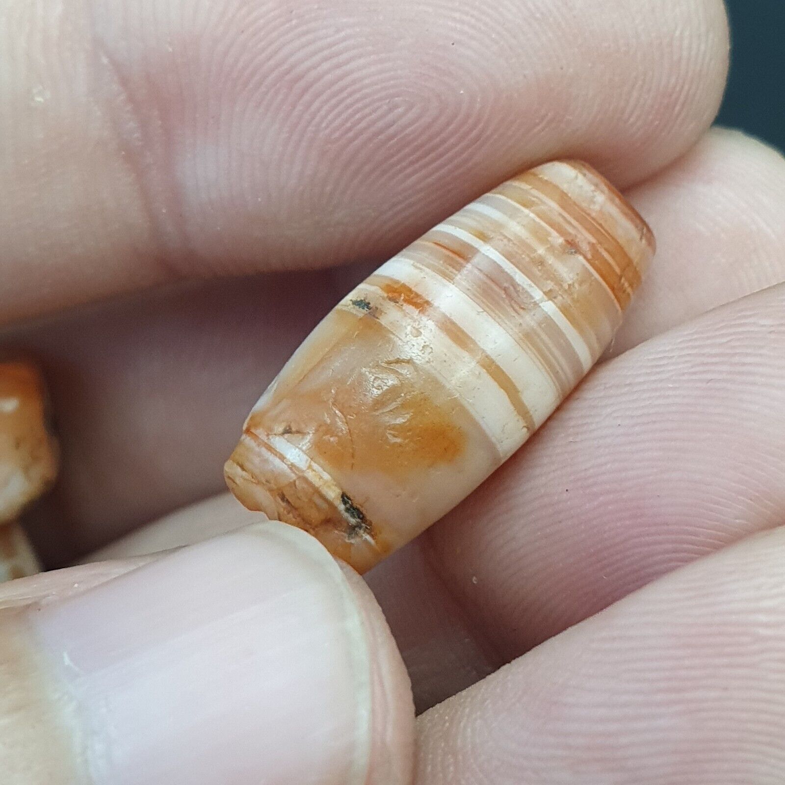 LOT  4 Middle eastern Agate old Antique Yemeni Agate Soleimani Beads SL029