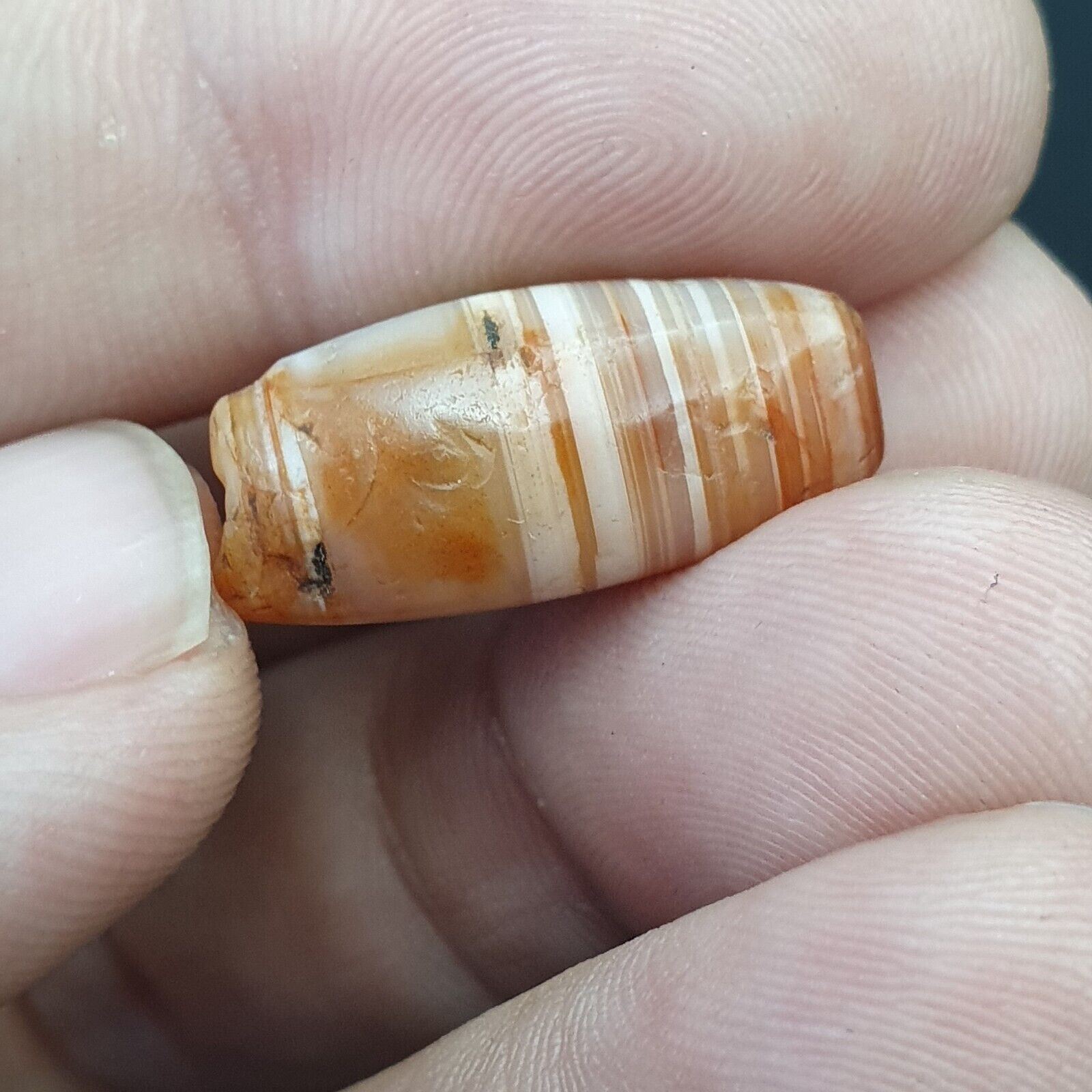 LOT  4 Middle eastern Agate old Antique Yemeni Agate Soleimani Beads SL029