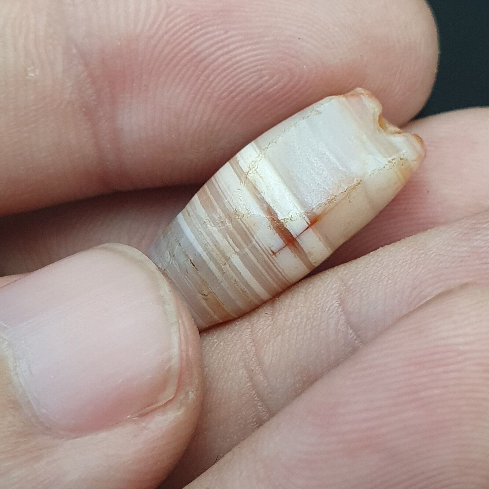 LOT  4 Middle eastern Agate old Antique Yemeni Agate Soleimani Beads SL029