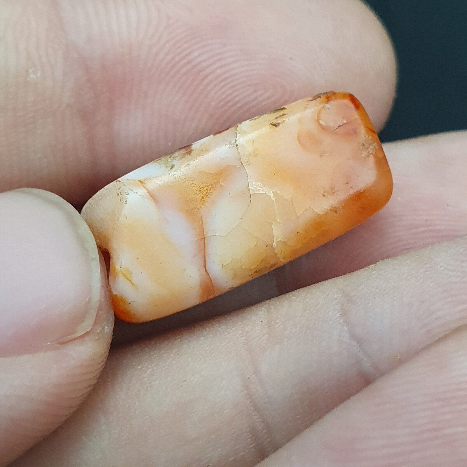 LOT  4 Middle eastern Agate old Antique Yemeni Agate Soleimani Beads SL029