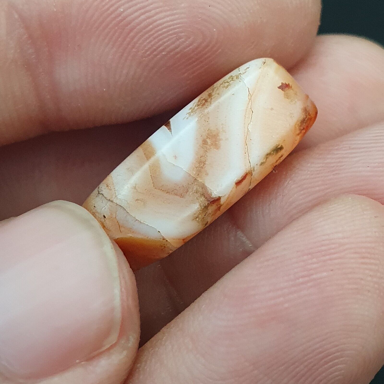 LOT  4 Middle eastern Agate old Antique Yemeni Agate Soleimani Beads SL029