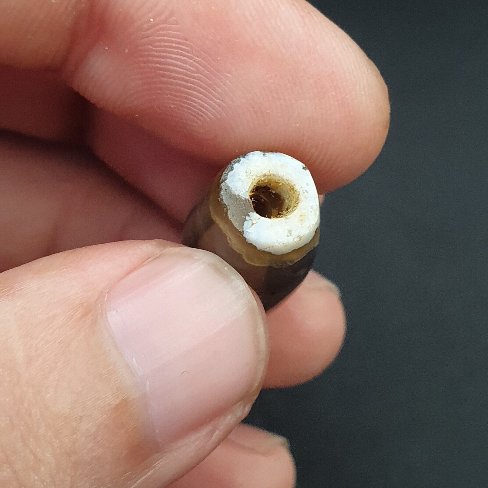 Ancient old Agate Antique Himalayan Indo Tibetan Eye Suleimany Bead SL019